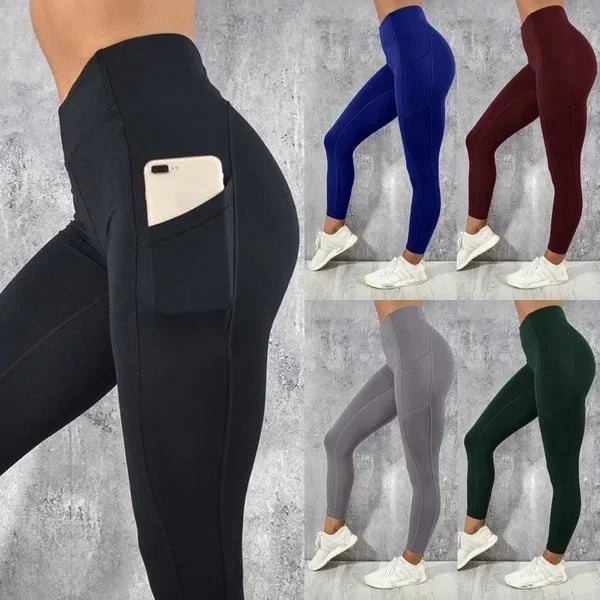 Legging Yoga Mujer Cintura Alta con Bolsillo — AERION FIT