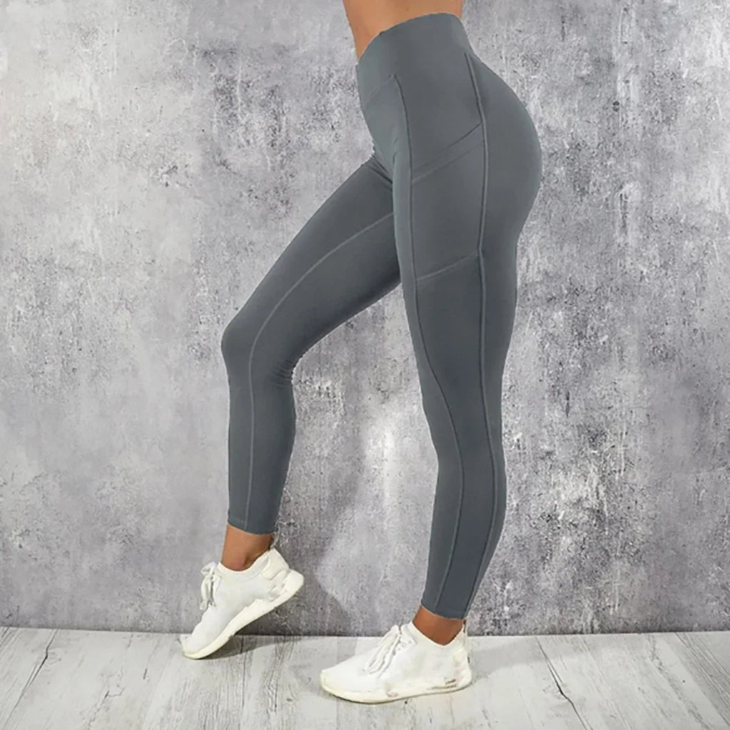 Legging Yoga Mujer Cintura Alta con Bolsillo — AERION FIT