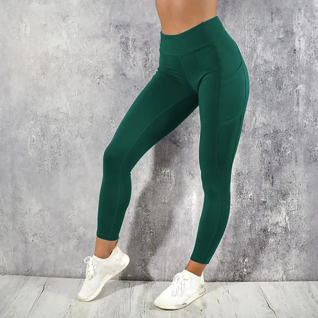 Legging Yoga Mujer Cintura Alta con Bolsillo — AERION FIT
