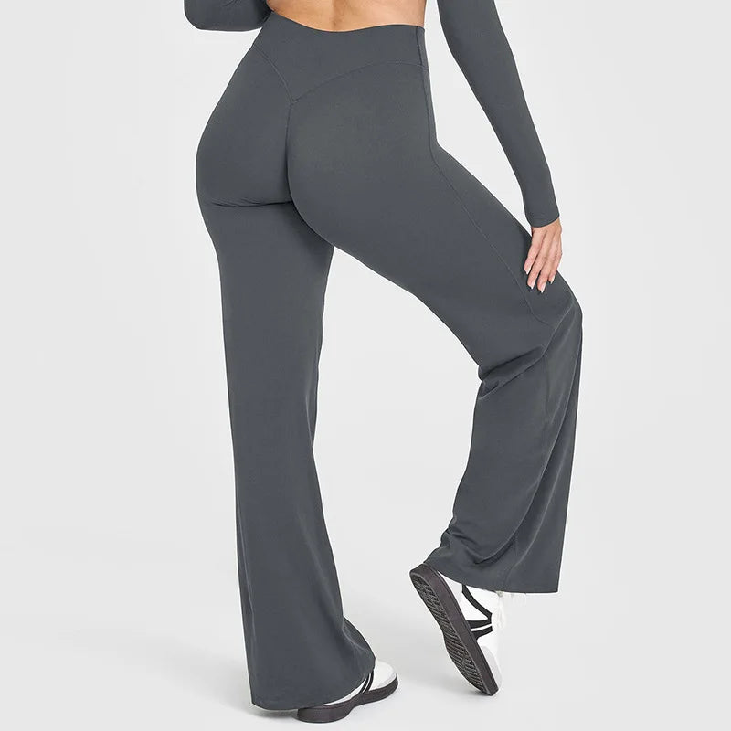Pantalón Deportivo Flare Mujer Moldeador — AERION FIT