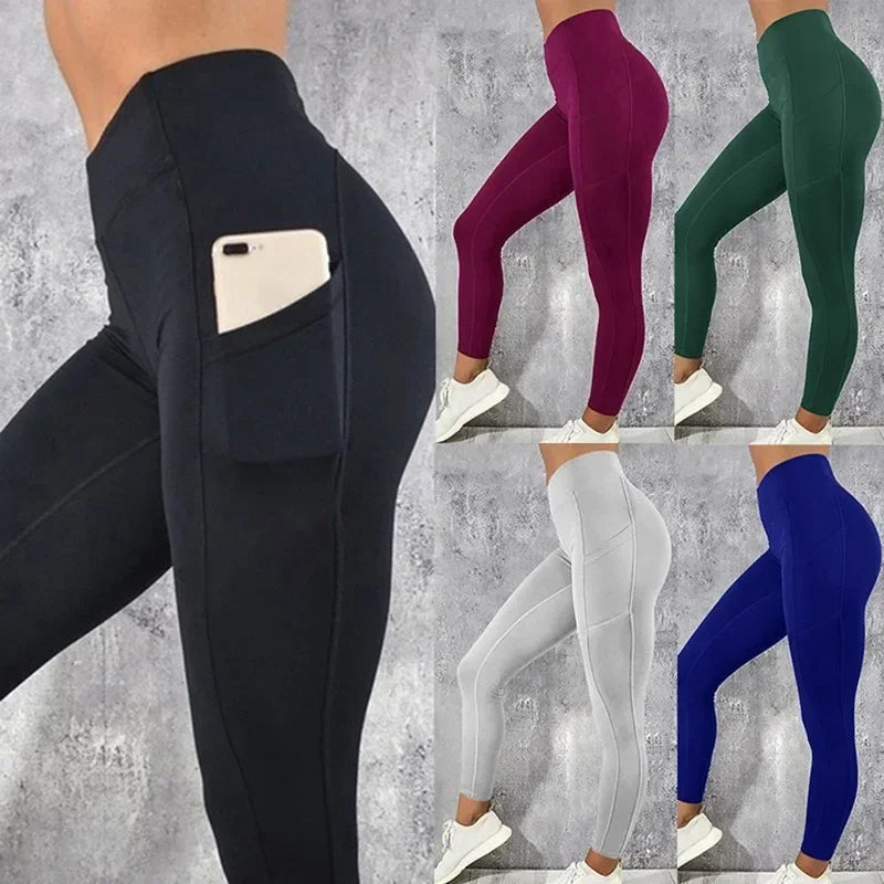 Legging Yoga Mujer Cintura Alta con Bolsillo — AERION FIT